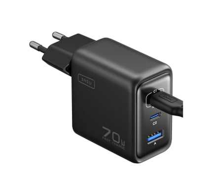 Ładowarka do smartfonów INIU Leopard Charger 70W 2 x USB-C,  USB-A składana